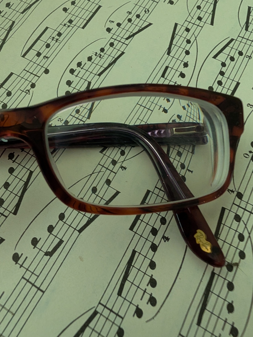 Ray Ban Brown Rectangular Glasses - Picture 3 of 8
